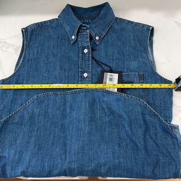 Authentic Prada Denim button down - Picture 8 of 8
